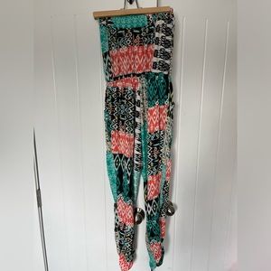 Design Lab multicoloured strapless romper XS